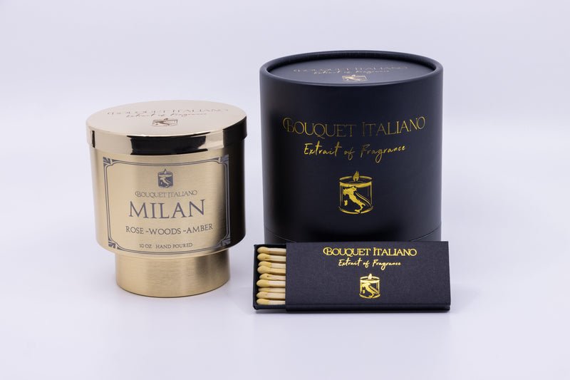 Sandalwood Amber Candle | Luxury Candle | BOUQUET ITALIANO