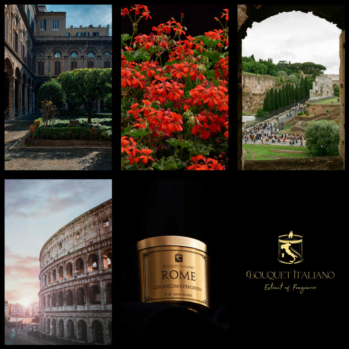 Rome Luxury Candle by Bouquet Italiano