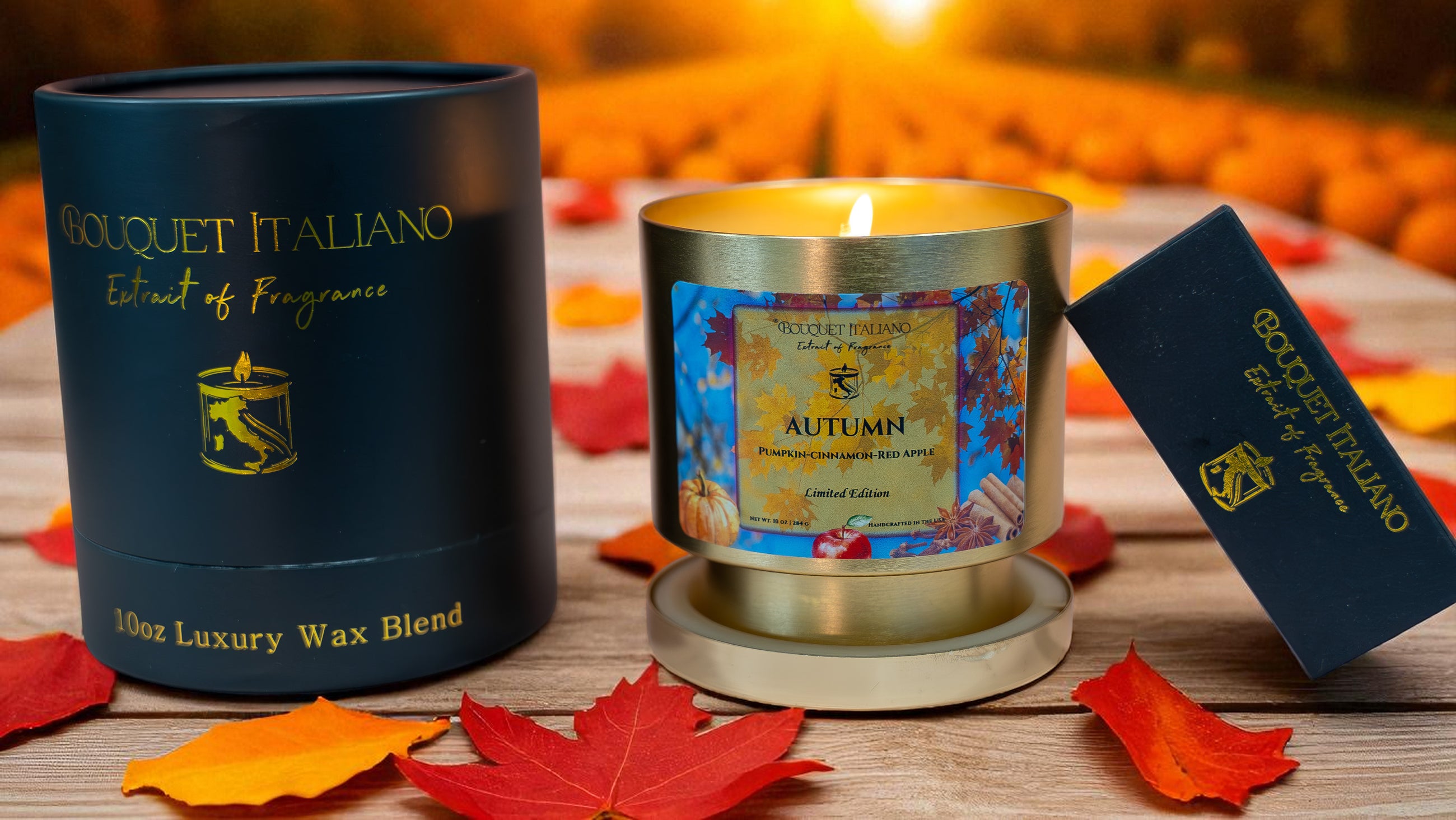 Fall Season Candle | Luxury Autumn Candle | BOUQUET ITALIANO