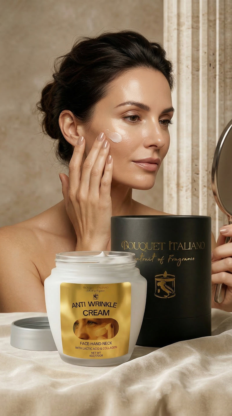 Anti-Wrinkle Cream – Collagen & Lactic Acid Luxury Face, Neck & Hand Treatment