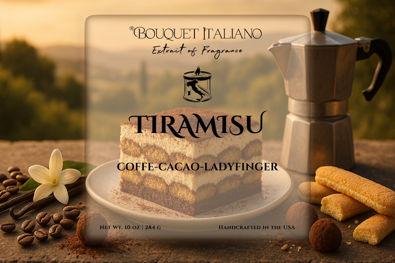 Italian Tiramisu Luxury Candle