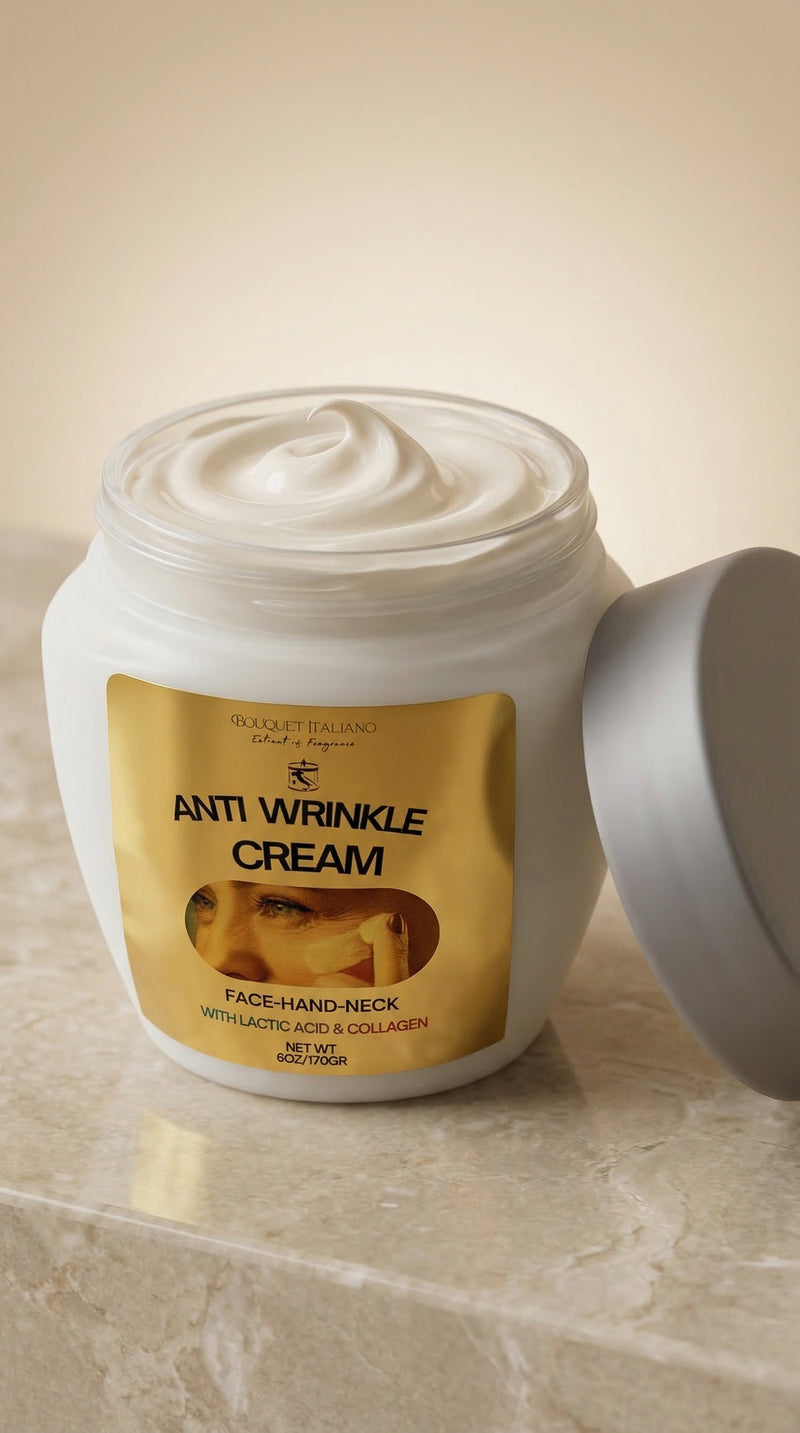 Anti-Wrinkle Cream – Collagen & Lactic Acid Luxury Face, Neck & Hand Treatment