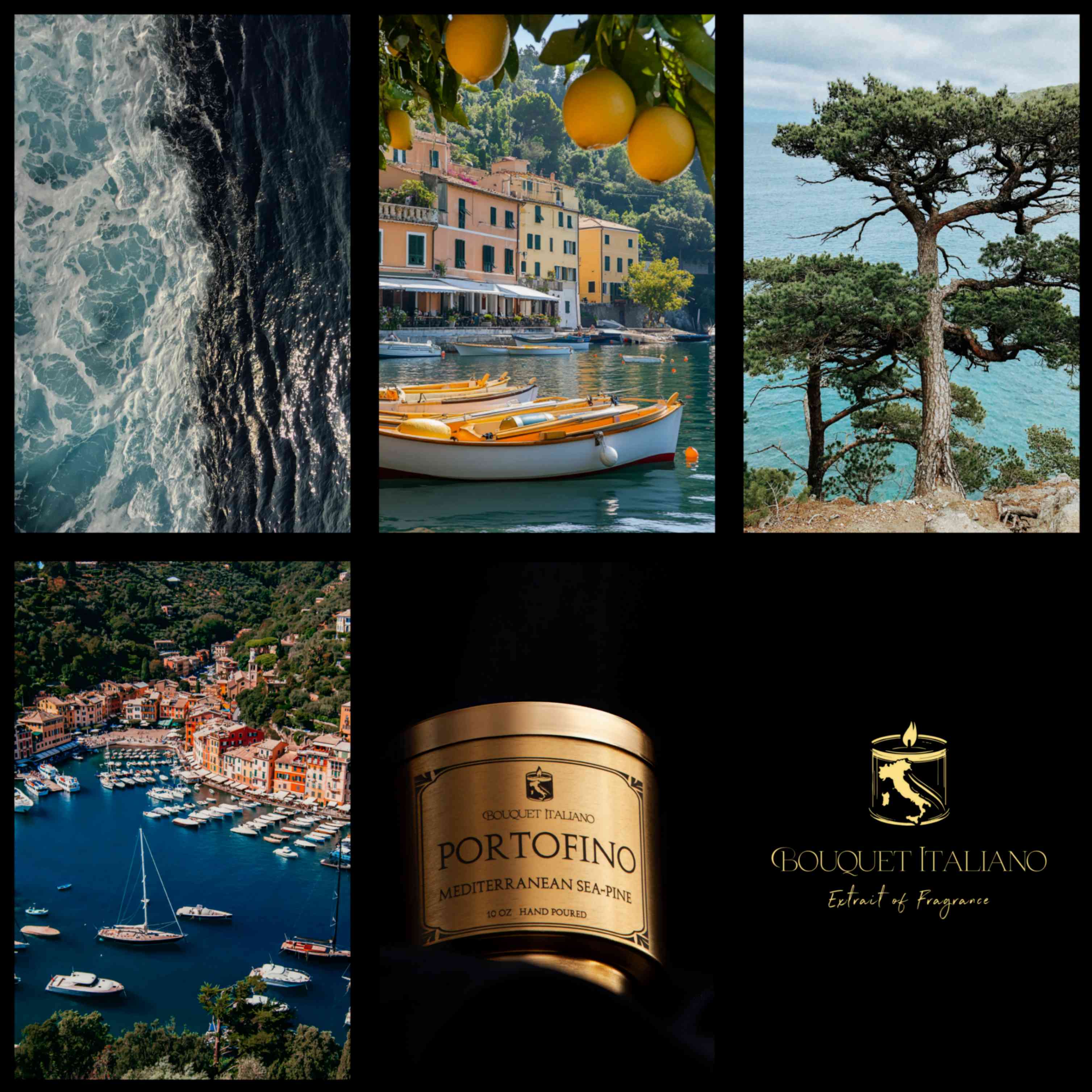新品！イタリア製高級アロマキャンドル カルテル オイスター PORTOFINO Portofino Luxury Candle | BOUQUET ITALIANO