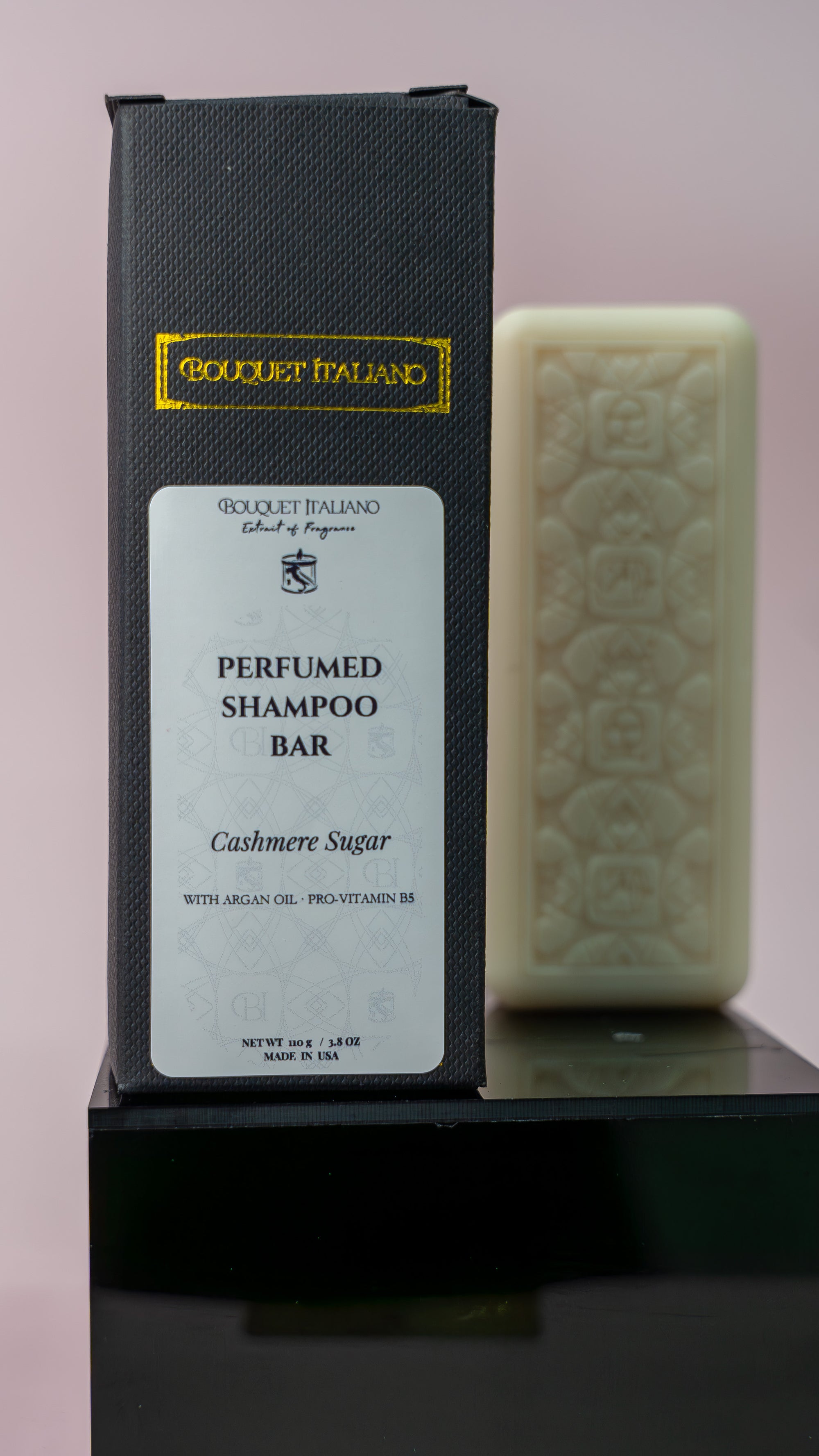 Handmade Perfumed Shampoo Bar  Cashmere Sugar | Organic, Sulfate-Free Solid Shampoo with Argan Oil & B5