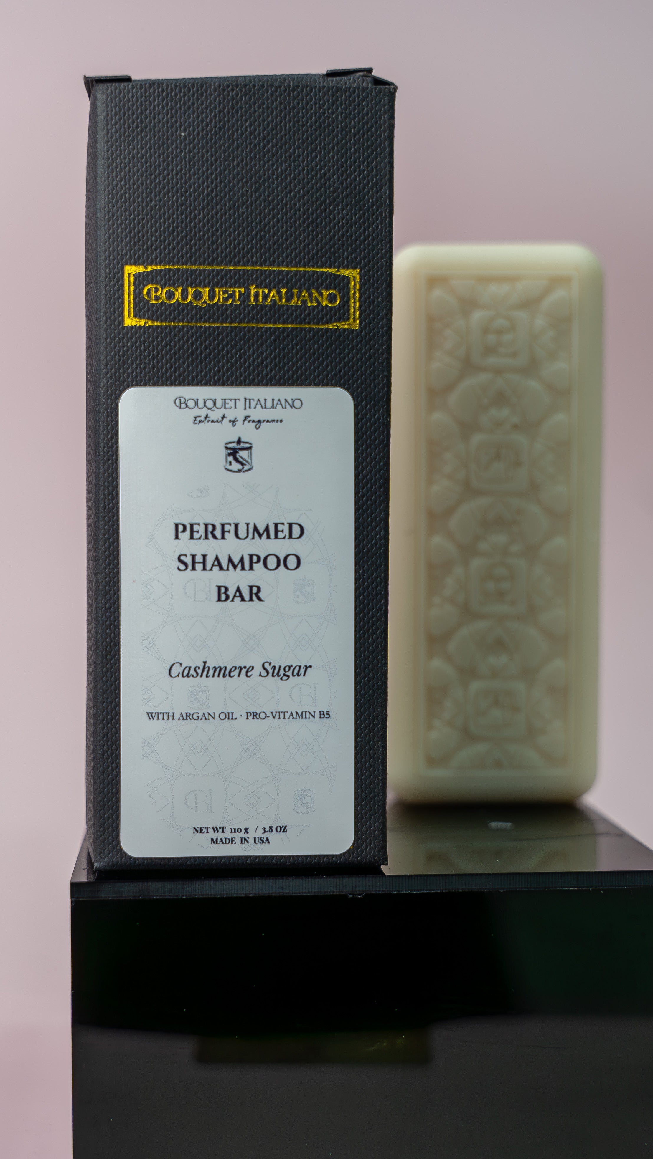 Handmade Perfumed Shampoo Bar  Cashmere Sugar | Organic, Sulfate-Free Solid Shampoo with Argan Oil & B5